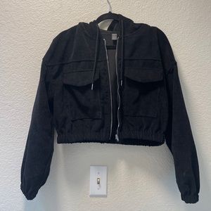 Cropped corduroy jacket